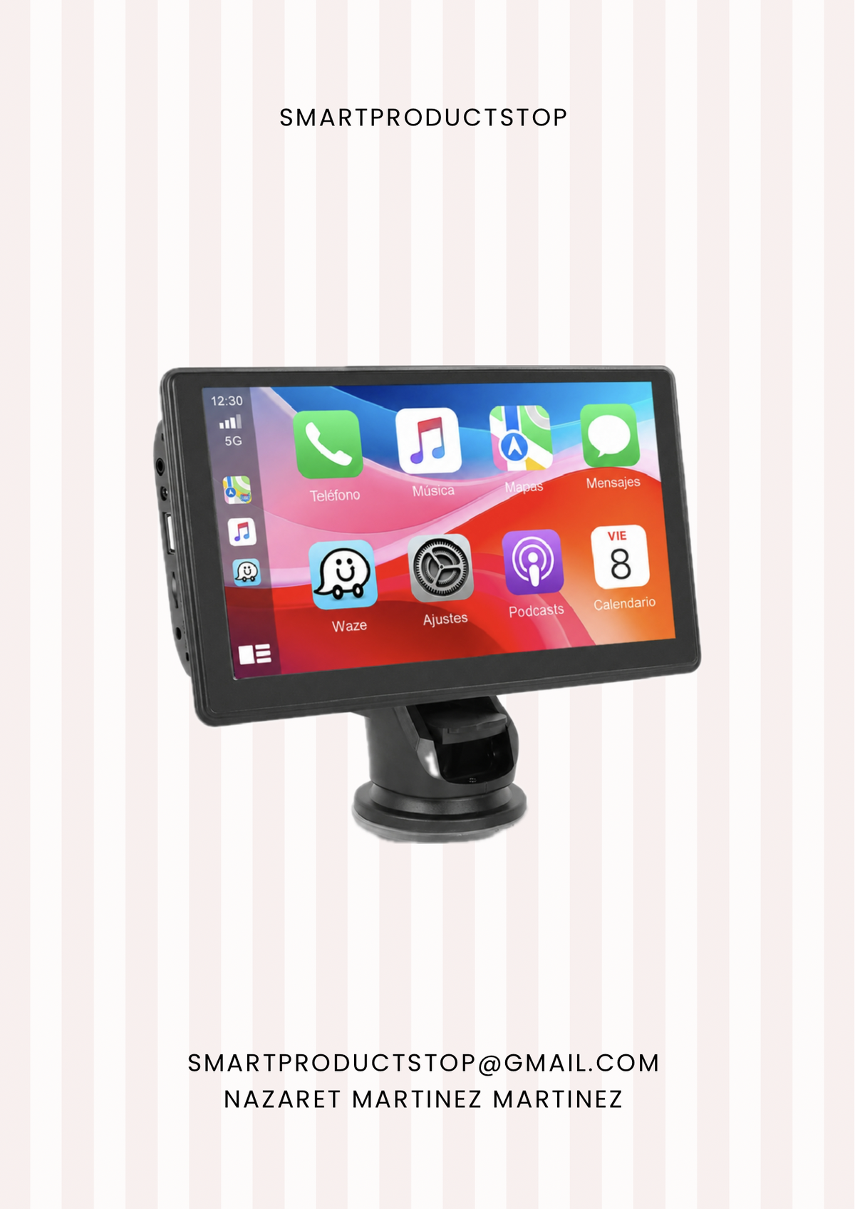 Radio de coche con CarPlay y Android Auto