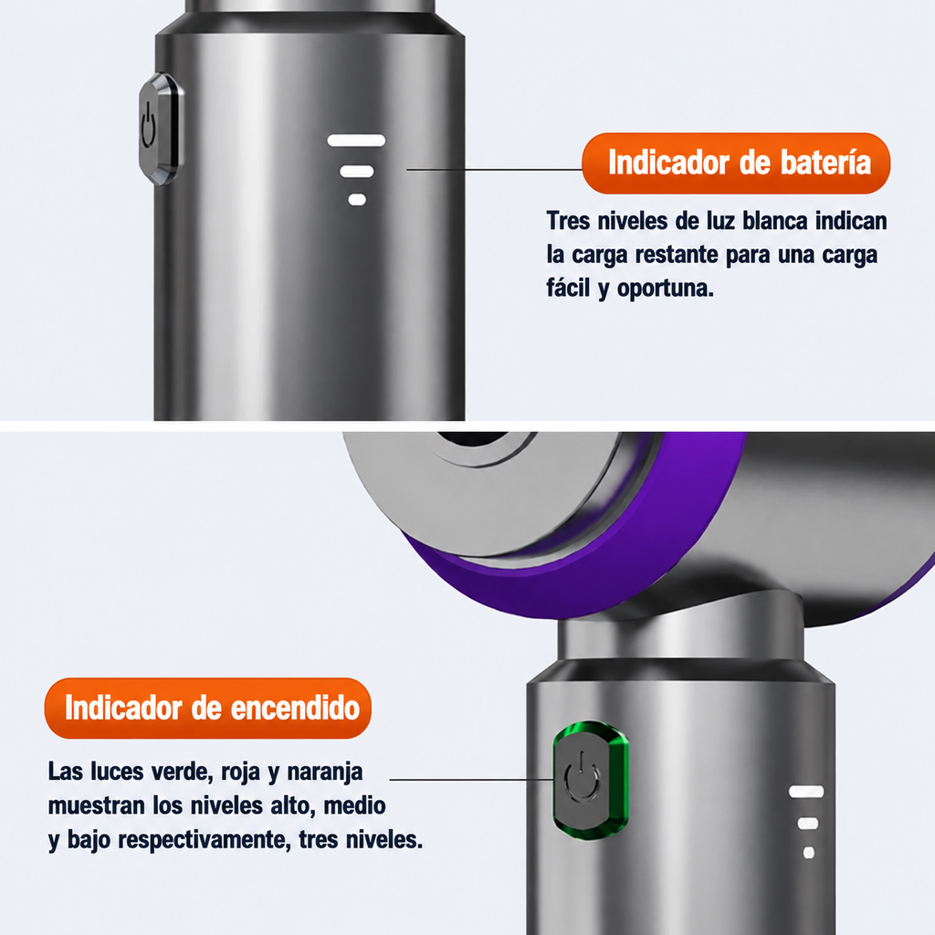 Mini Aspiradora y Soplador de Mano 3 en 1 para Coche y Hogar