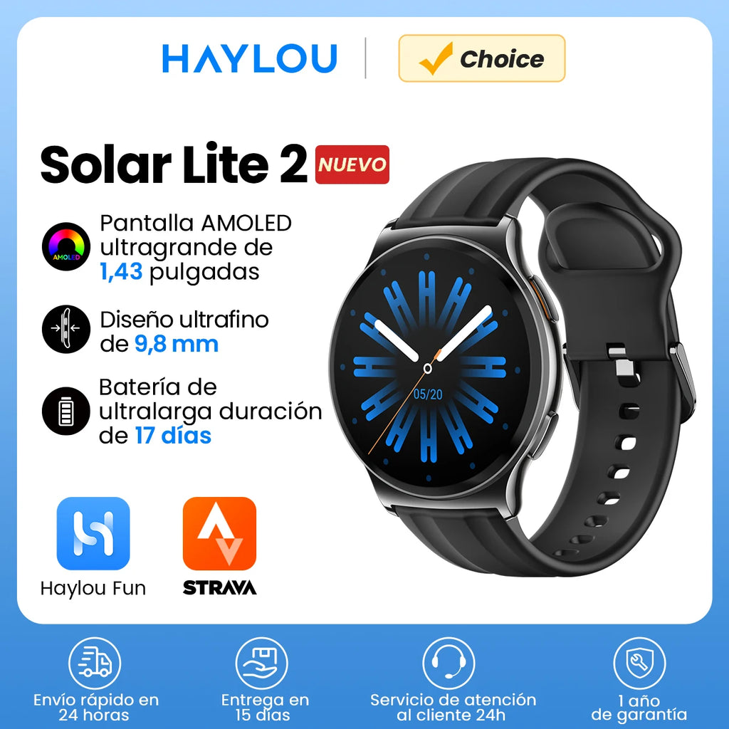 Reloj inteligente HAYLOU Solar Lite 2