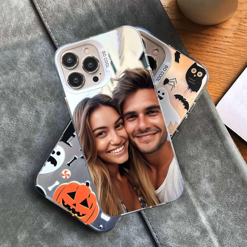 Funda Personalizada en Blanco o Negro con Foto DIY – Carcasa IMD Antigolpes para iPhone