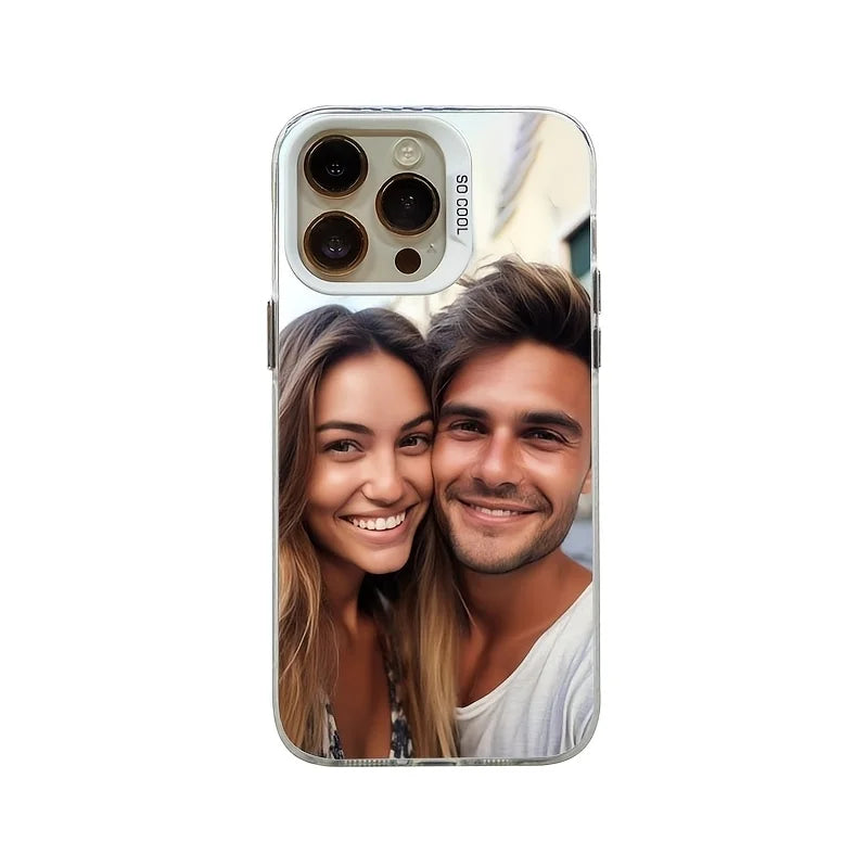 Funda Personalizada en Blanco o Negro con Foto DIY – Carcasa IMD Antigolpes para iPhone