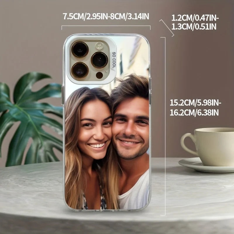 Funda Personalizada en Blanco o Negro con Foto DIY – Carcasa IMD Antigolpes para iPhone